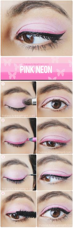 Pink and Black Eyeliner