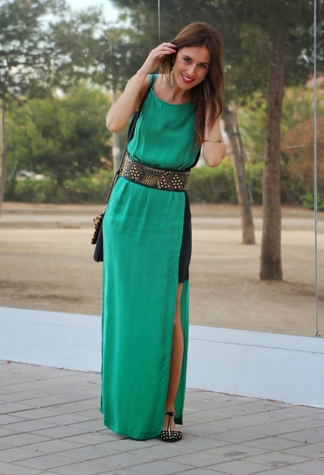 Pretty Green Maxi Dress Outfit