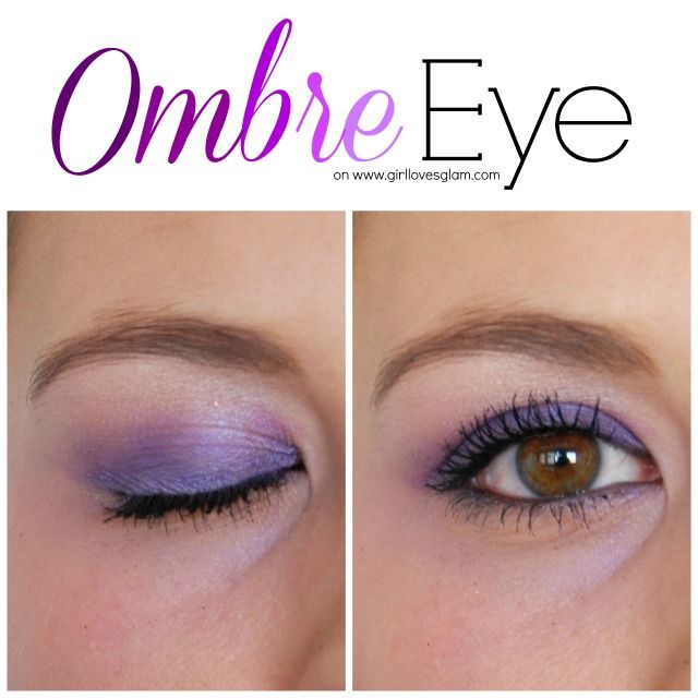 Purple Ombre Eye Makeup