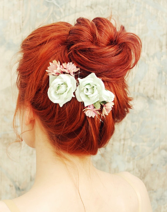 Red Hair Bun