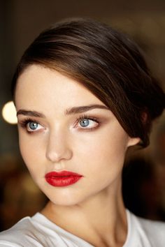 Red Lips on Mirranda Kerr