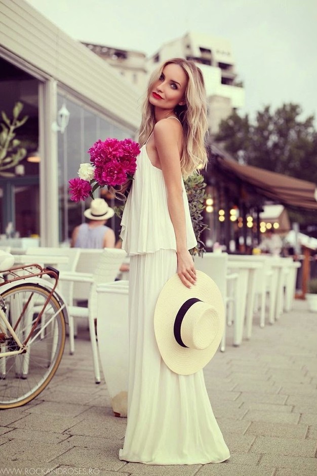 Romantic White Dress Outfit for Date