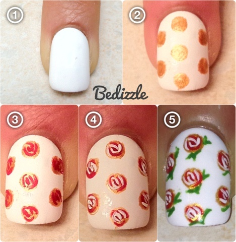 Rose Nail Design