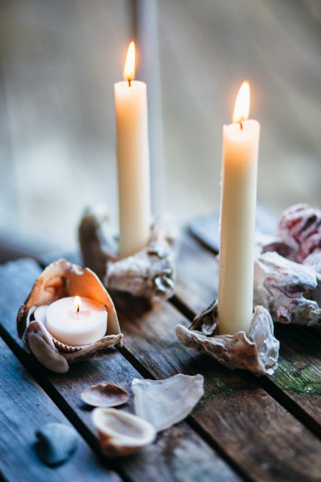 Seashell Candle Holder