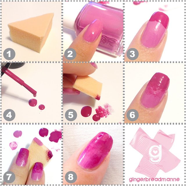 Shades of Pink Nail Art