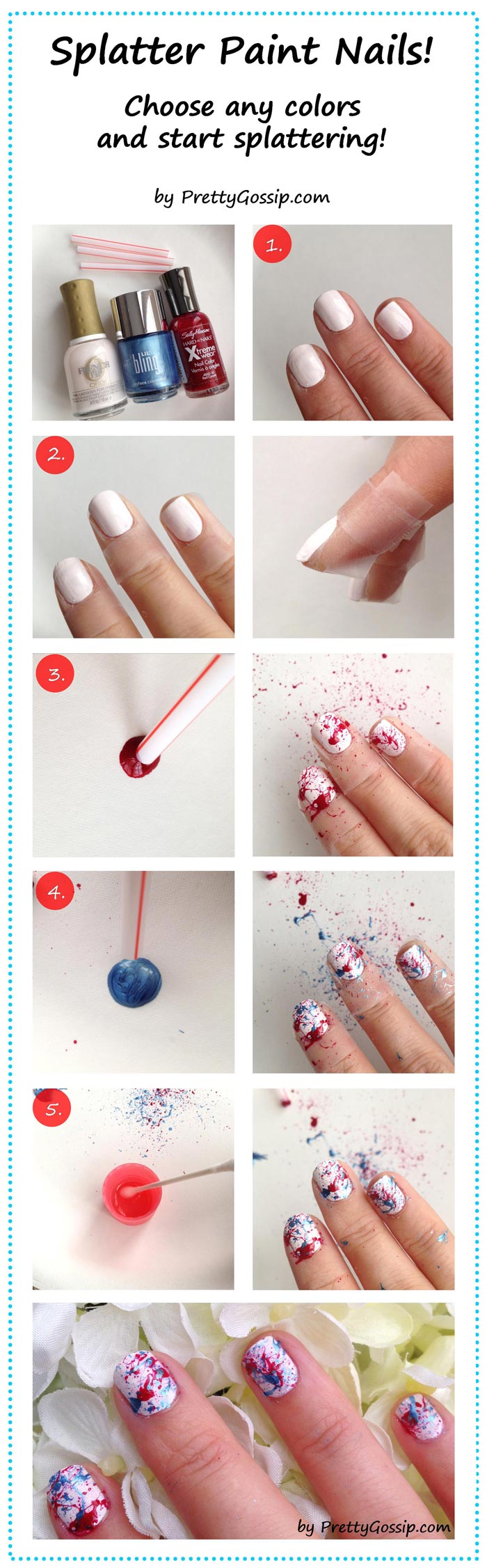 Splatter Paint Nails