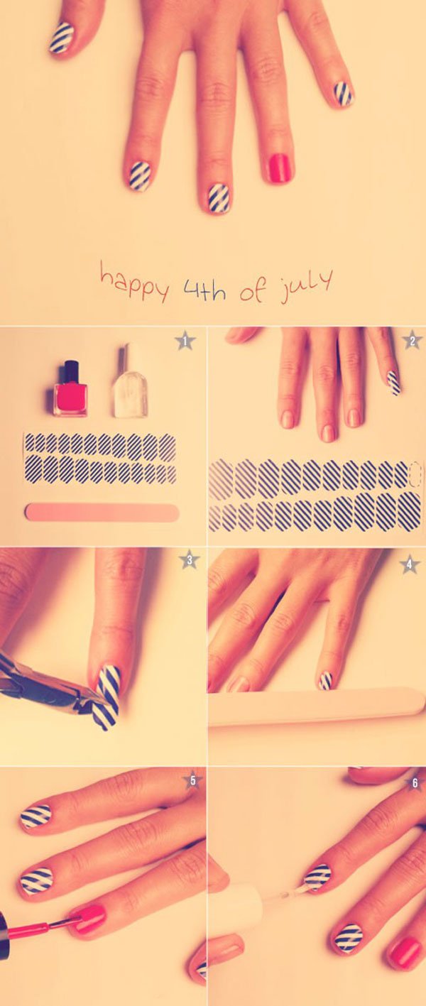 Striped Nail Design