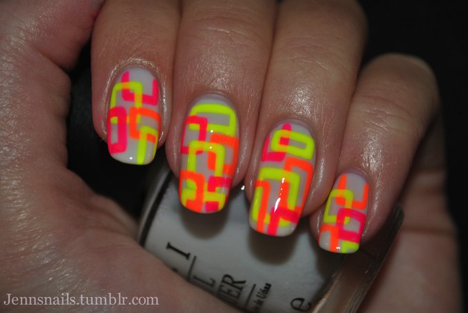 Stylish Neon Nails