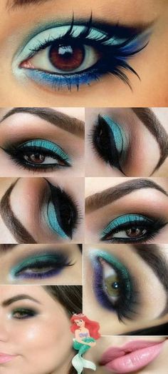 Teal Smokey Eye Makeup