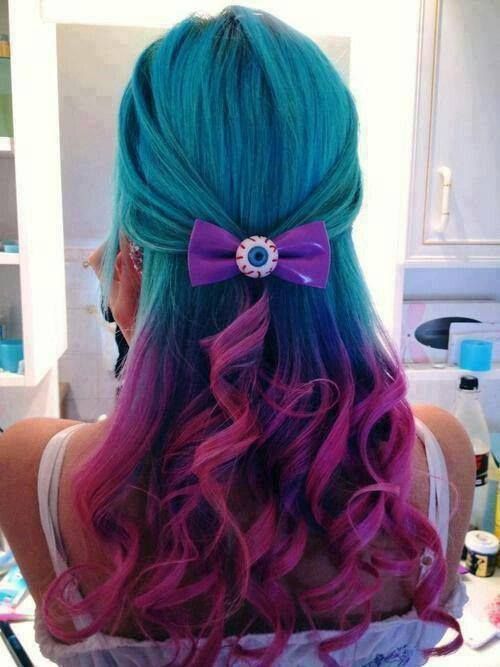 Purple And Teal Hair