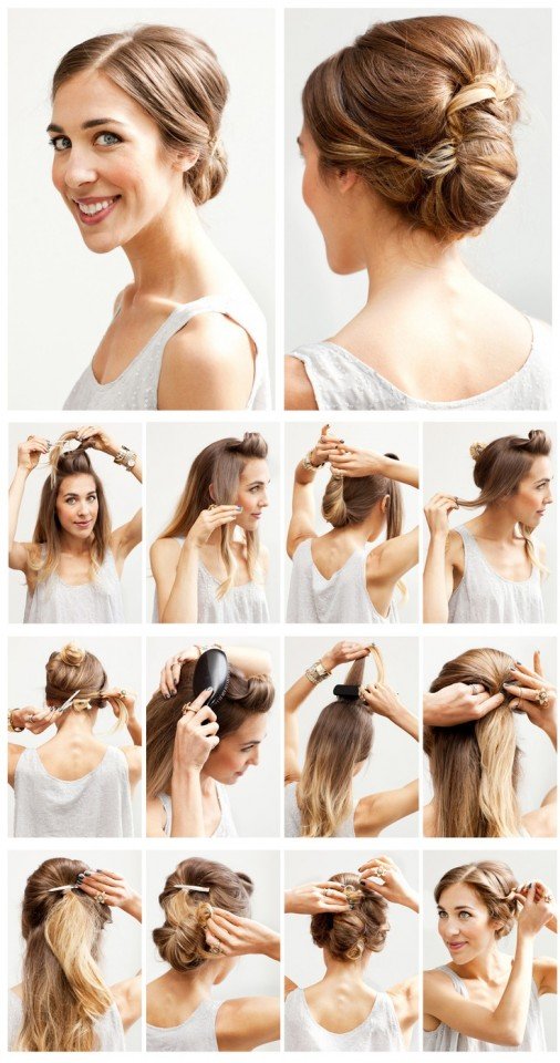 Twisted Updo Hairstyle Tutorial