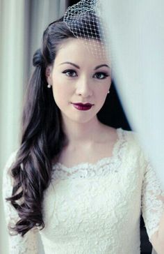 Vintage Makeup Idea for Wedding Look