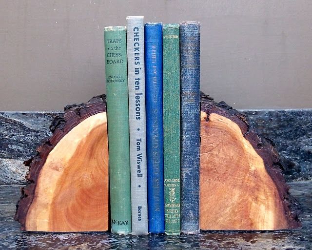 Wooden Bookends