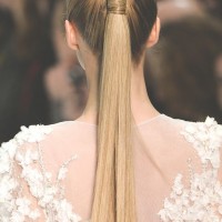 Wrapped High Ponytail Hairstyle
