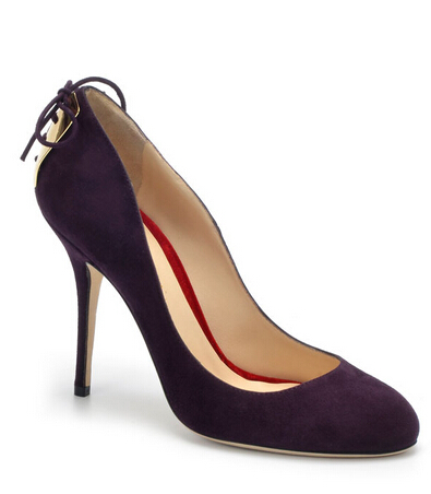 Alberto Moretti Purple Velvet Pumps