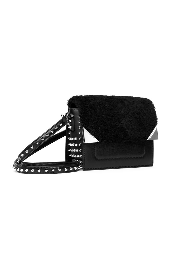 Barbara Bui Fur and Studded Bag