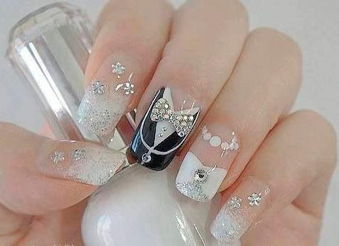 Beautiful Wedding Nail Design