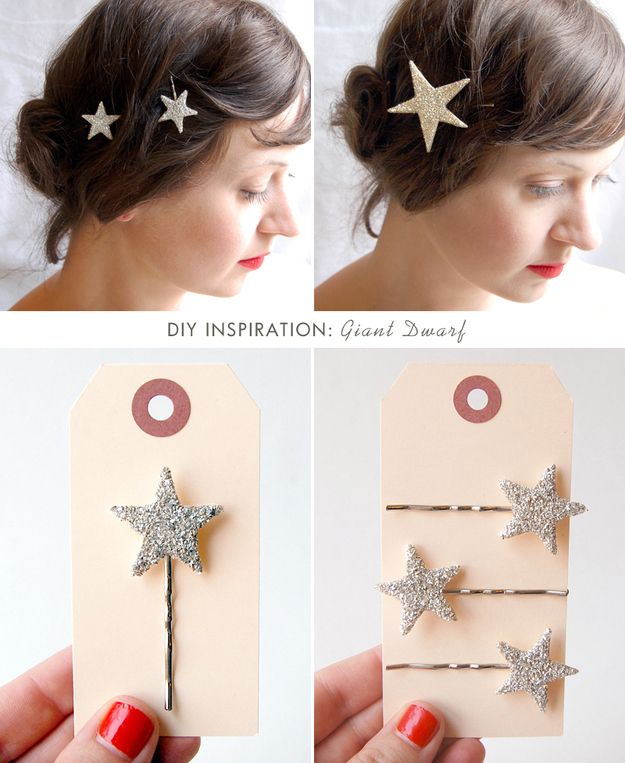 Bobby Pins with Glitter
