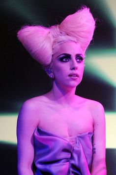 Bow Bun Hair - Lady Gaga Hairstyles