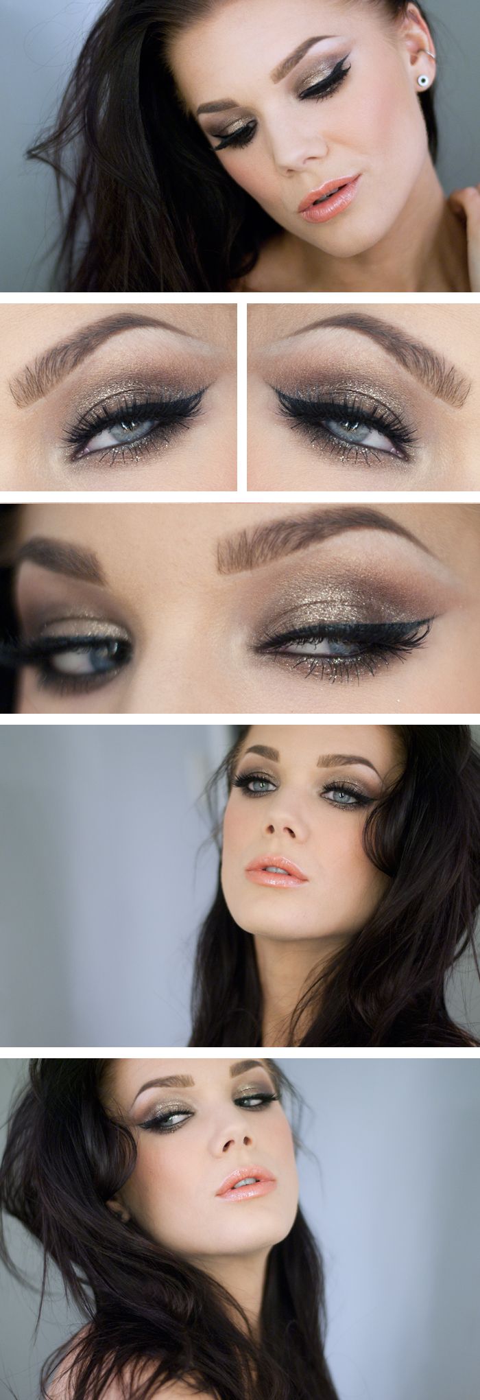 Bronze Eye Shadow Makeup Idea