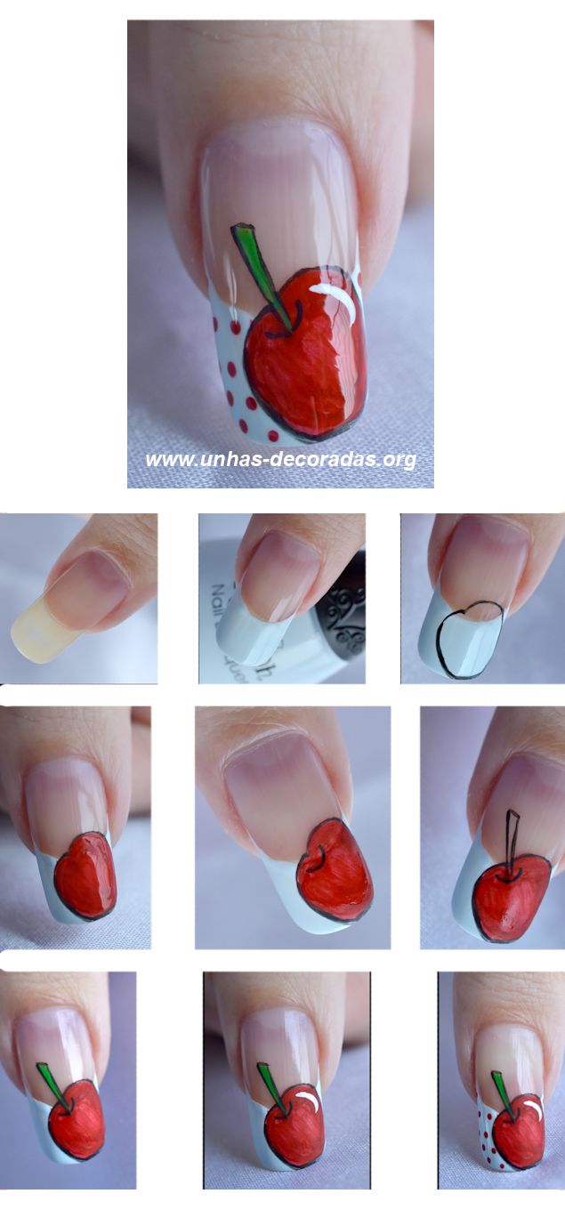 Cherry Nails Tutorial