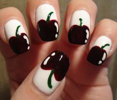 Cool Cherry Nail Design