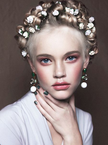 Crown Braid with Flowers