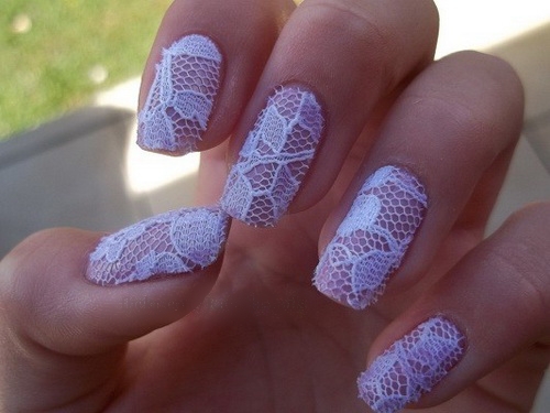 Dreamy Lace Nail Design