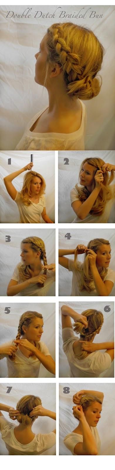 Dutch Braid Bun Tutorial