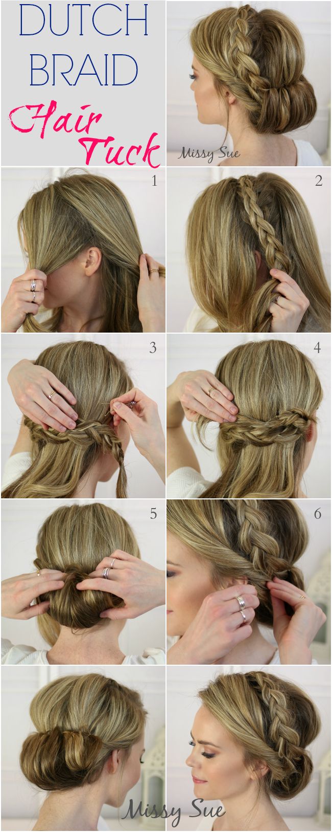 17 Stunning Dutch Braid Hairstyles With Tutorials - Pretty 