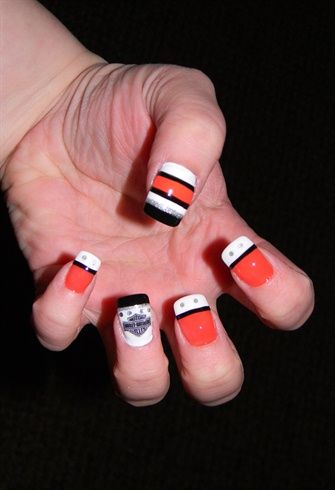 Great Harley Davidson Nail Design