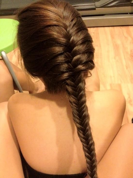 Long Fishtail Braid Hairstyle