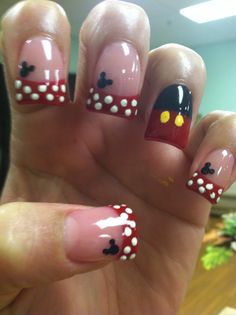 Lovely Mickey Mouse Nail Design