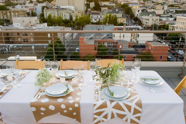 Party Table on the Roof