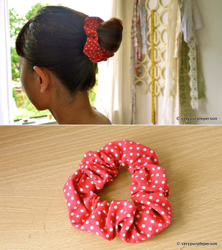 Polka Dot Hair Scrunchie