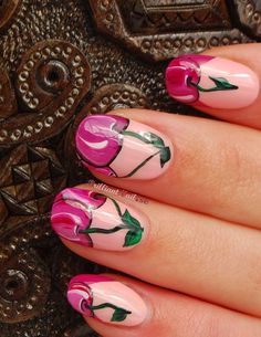 Pretty Cherry Nail Design