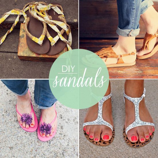 DIY Projects: Pretty Summer Sandals - Pretty Designs