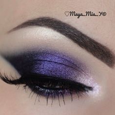 Purple Winged Smokey Eyes