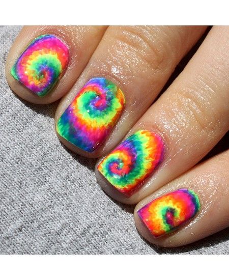 Rainbow Nail Art Design