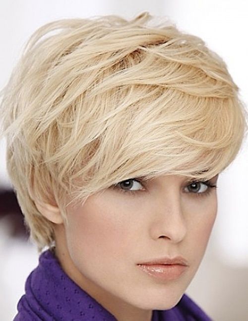 Short Hairstyle With Side Bangs