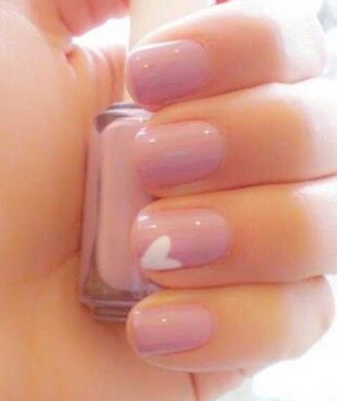 Simple and Sweet Nails
