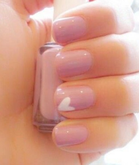 Simple and Sweet Nails