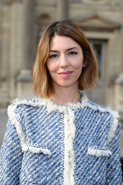 Sofia Coppola Short Side Part