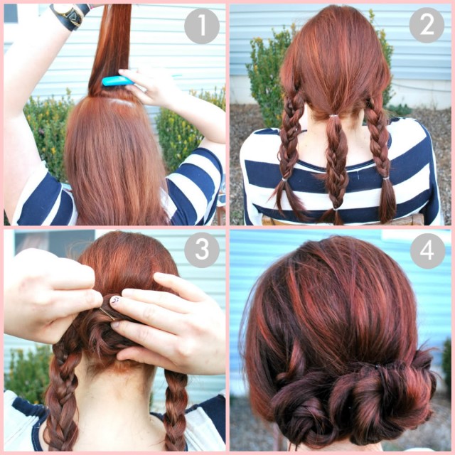 Stunning Braided Updo Hairstyle Tutorial