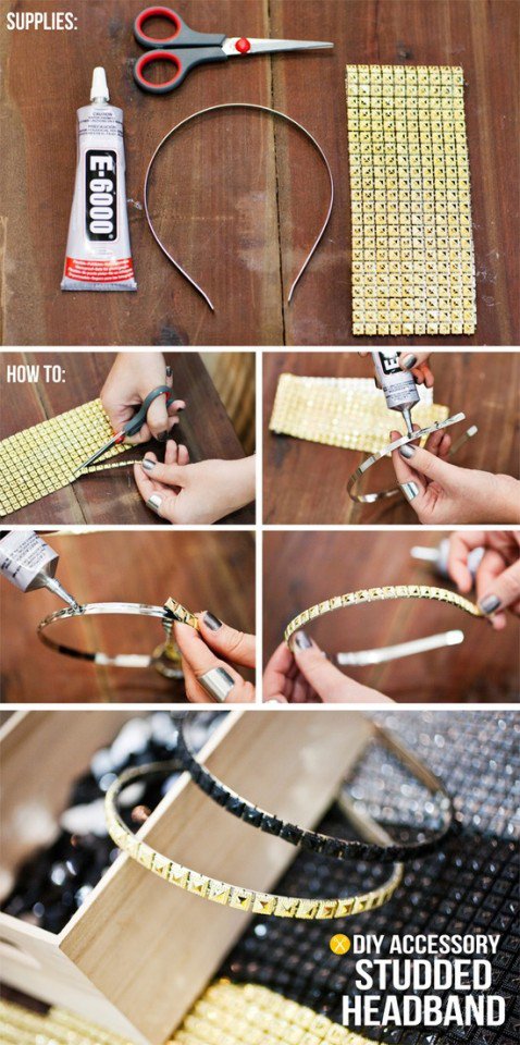 Trendy DIY Studded Headband