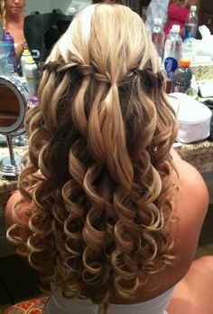 Waterfall Braid for Prom Hairstyles