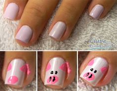 White Pig Nails Tutorial