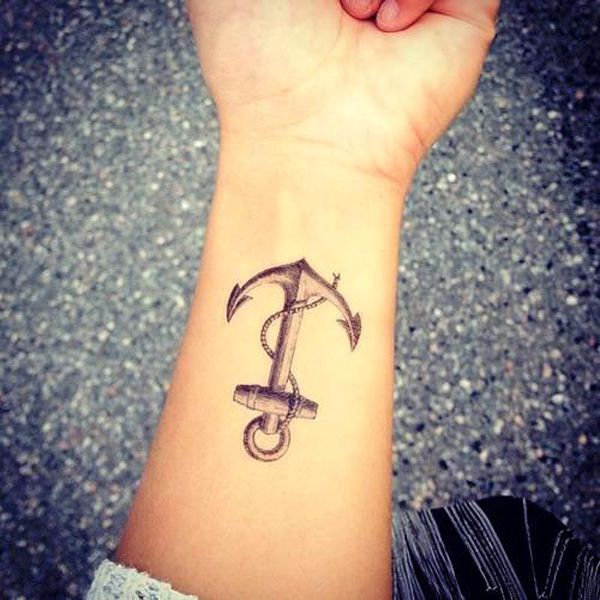 Anchor Tattoo on the Wrist