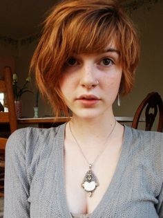 Asymmetrical Short Shaggy Hairstyle