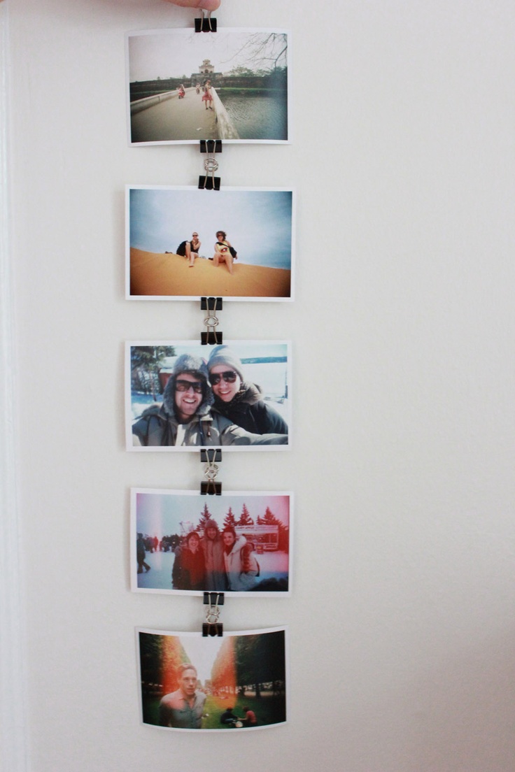 Binder Clip Photo Chain